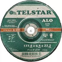 Disco desbaste ferro aço telstar alo 7x7/8 kit com 5 peças