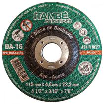 Disco Desbaste Itambe 4.1/2''X3/16''X7/8'' - Da-16 - 7060