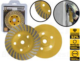 Disco Desbaste Rebolo Diamantado Concreto 115mm Turbo Hutto 6093