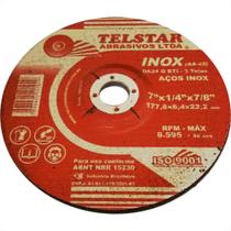 Disco Desbaste Telstar Inox 7'' X 7/8'' 303310 - Kit C/5 Disco Desbaste Telstar Inox 7'' X 7/8'' 303310 - Kit C/5