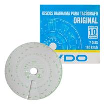 Disco Diagrama para Tacógrafo VDO Modelo 7D 180 km/h (Caixa com 10 unidades)