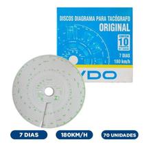 Disco Diagrama Tacógrafo Semanal 180Km 7 Dias - Vdo