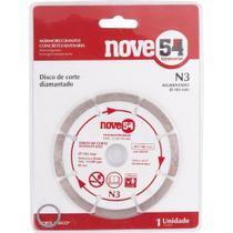Disco diamantado 105mm segmentado furo 20mm n3 - Nove54