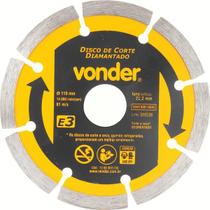 Disco Diamantado 110mm E3 Furo 22 - Vonder Disco Diamantado 110mm E3 Furo 22 - Vonder