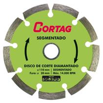 Disco Diamantado 110mm F20mm Segmentado Eco - Cortag