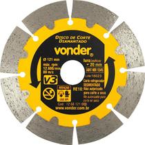 Disco Diamantado 121mm V3 Segmentado - Vonder