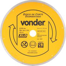Disco diamantado 250mm contínuo furo 25mm xld Vonder