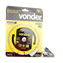 Disco diamantado 7" segmentado - 4 unidades - Vonder