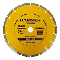 Disco Diamantado 9.1/4 230mm Seco 1500 - Hammer Dd-1500