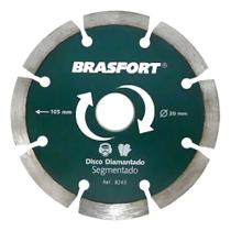 Disco Diamantado Brasfort Seco 105mm X20mm Ceramica 8243 Cor Verde-escuro