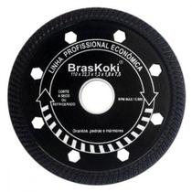 Disco Diamantado Braskoki 110Mm Turbo Jet Preto Seco Agua