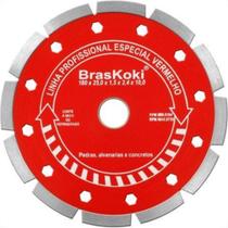 Disco Diamantado Braskoki 180Mm Segmentado Vermelho Seco Agua Disco Diamantado Braskoki 180Mm Segmentado Vermelho Seco Agua