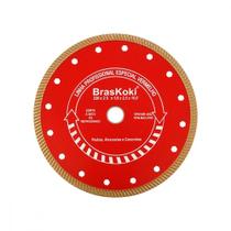 Disco Diamantado Braskoki 230Mm Turbo Jet Profissional Seco/Agua