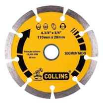 Disco Diamantado Collins Segmentado 110x20mm Disco Diamantado Collins Segmentado 110x20mm