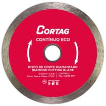 Disco diamantado contínuo eco 110 mm cortag