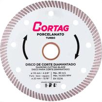 Disco Diamantado Cortag Porcelanato Turbo 110Mm X 20Mm - 60863 Disco Diamantado Cortag Porcelanato Turbo 110Mm X 20Mm - 60863