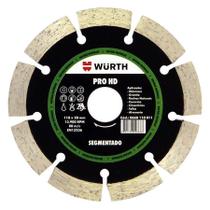 Disco Diamantado de Corte PRO HDV2 Segmentado 110 x 20mm Wurth 0668110122 Unitário Disco Diamantado de Corte PRO HDV2 Segmentado 110 x 20mm Wurth 0668110122 Unitário