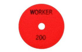 Disco Diamantado De Polimento 100mm C/ tiras autocolantes Grão 200