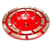 Disco Diamantado Desbaste Segmentado 2 Linhas 4.1/2' X Rosca M14 61754 - Cortag