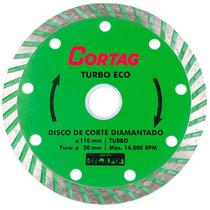 Disco diamantado eco turbo cortag 110 mm