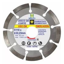 Disco Diamantado Esmerilhadeira De Corte Segmentado 110 X 22,23Mm Concreto Marmore Tijolo Asfalto