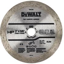 Disco Diamantado Liso 3"X3/8" (76x9,5mm) DW47350 DeWalt