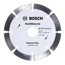 Disco Diamantado MultiMaterial Segmentado Bosch 110x20/16mm