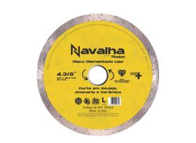 Disco Diamantado Navalha Liso 4.3/8 X 110 Mm Titanium