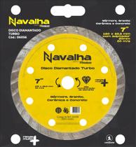 Disco Diamantado Navalha Turbo 7 X 180mm Titanium - 06056 Cor Amarelo