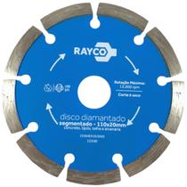 Disco diamantado para corte Segmentado 110x20mm Concreto Telha
