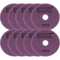 Disco Diamantado Para Polir 4'' GR. 1500 Com 10 Unidades (545,0006) - Rocast Disco Diamantado Para Polir 4'' GR. 1500 Com 10 Unidades (545,0006) - Rocast