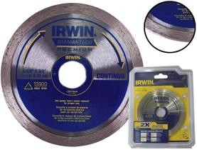 Disco Diamantado Para Porcelanato 110mm Contínuo Irwin IW2144