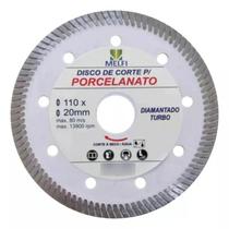 Disco Diamantado Porcelanato De Corte Turbo 110 X 20 Mm