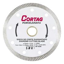Disco Diamantado Porcelanato Turbo Fino 110mm Cortag Branco Disco Diamantado Porcelanato Turbo Fino 110mm Cortag Branco