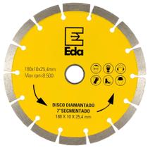 Disco Diamantado Segmentado 180mm x 25,4 7Pol Profissional - Eda Profissional Disco Diamantado Segmentado 180mm x 25,4 7Pol Profissional - Eda Profissional