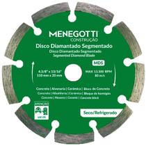 Disco Diamantado Segmentado 4.3/8 Pol (110mm) MDS Menegotti