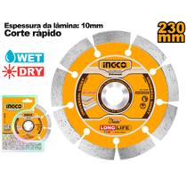 Disco Diamantado Segmentado 9 Pol (230MM X 22.2MM) INGCO