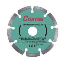 Disco Diamantado Segmentado ECO 110mm Corte Seco 61699 Cortag