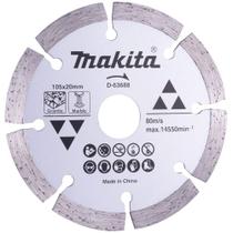 Disco Diamantado Segmentado para Mármore e Granito Corte a Seco e Úmido 105x20x1.9mm - D-63688 - MAKITA