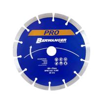 Disco Diamantado Segmentado Pró 230x22mm com Anel 20mm - 880 - Berwanger