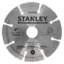 Disco Diamantado Stanley Segmentado Seco 105Mm X 20Mm - 4" - Sta47402B