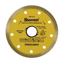 Disco Diamantado Starrett Turbo para Porcelanato 110x20mm