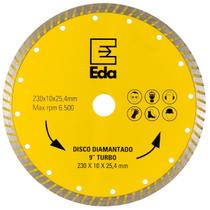 Disco Diamantado Turbo 230Mm X 25,4 9 Pol Eda Profissional