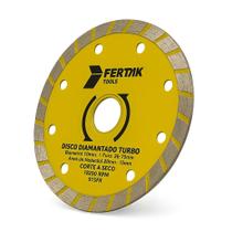 Disco Diamantado Turbo 4,3 Pol Extra Fino 110mm Corte Granito