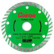 Disco Diamantado Turbo Eco 110mm 4.3/8'' X F20 Cortag