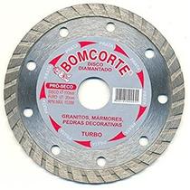 Disco Diamantado Turbo Granito Seco 110mm x 20mm - Bomcorte