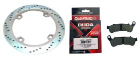 Disco Dianteiro Honda Xre 300 Abs 2009 2010 2011 2012 2013 2014 2015 2016 2017 2018 + Pastilha