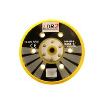 Disco Emborrachado Base 6 Lixadeira Roquite 6 Furos Ldr2 - Unica 6 POL.