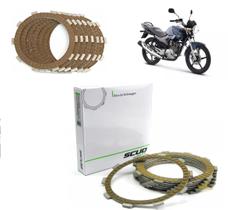Disco Embreagem Fricção Jogo Scud Yamaha Ybr Xtz Factor 125 Ano 2000 ~ 2014