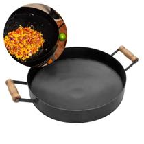 Disco Entrevero Lareira Churrasco Panela Grande Cozinha Tacho Ferro Tipo Arado para Fogareiro SemTampa Com Borda e Alça Peixe Bife Picanha Churrasco